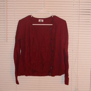Wine Red Cardigan